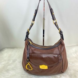 Ralph Lauren Brown Leather Hobo Bag